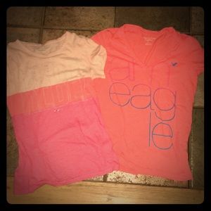 2 American Eagle Shirts Large, Good Condition